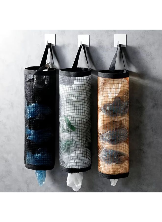 Yellow Wall Hanging Trash Bag Organizer Durable Washable Garbage Bag Holder Convenient Extraction Storage - Image 1