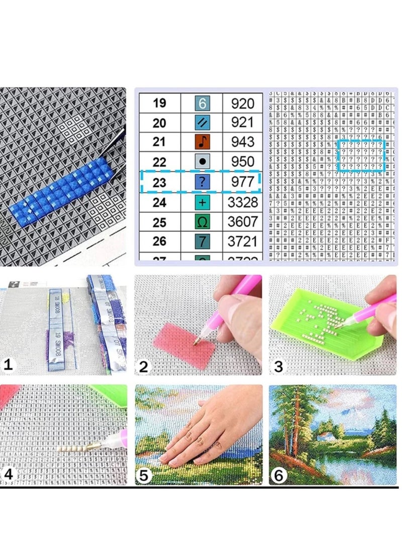 STRATEG DIY 5D Round Diamond Painting Craft Kits Multicolor - Image 5