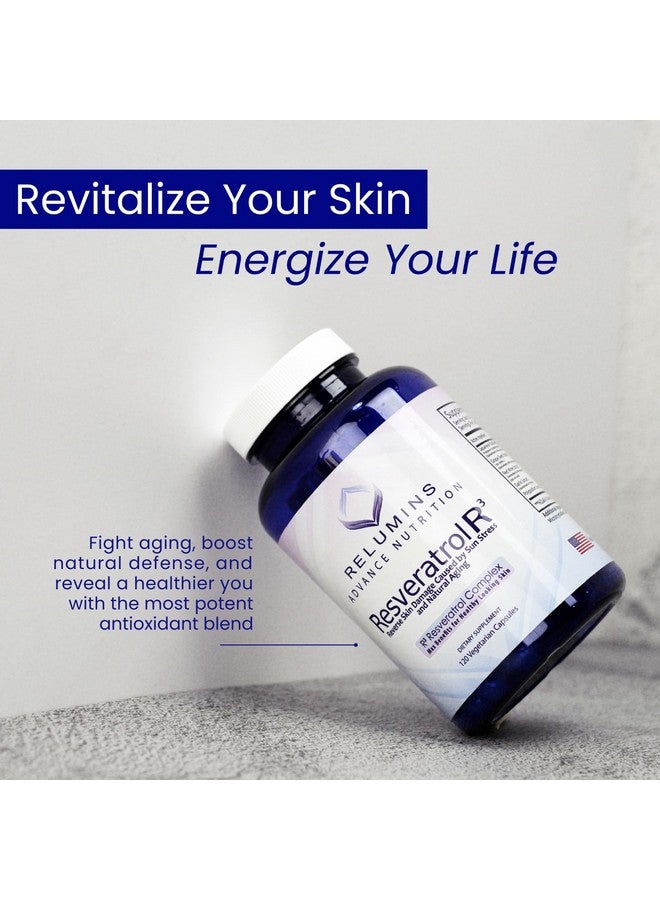 Relumins Resveratrol 600mg Supplement - High-Potency Antioxidant with Grape Seed & Red Wine Extract - Supports Skin, Heart Health & Immune System - 120 Vegan Capsules - Image 5