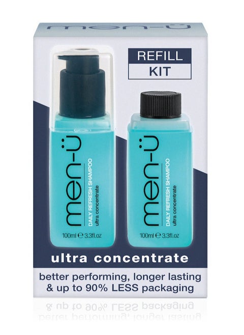 men-ü Daily Refresh Shampoo Refill Kit 2 x 100ml