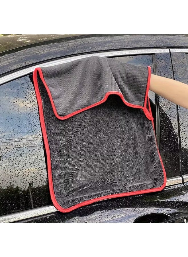 Happy Home 44TP Ultra Soft Microfiber Cloth for Cars, Motorcycles, Detailing, Polishing, Cleaning, and Washing, Grey, 60 x 40 cm - Image 2