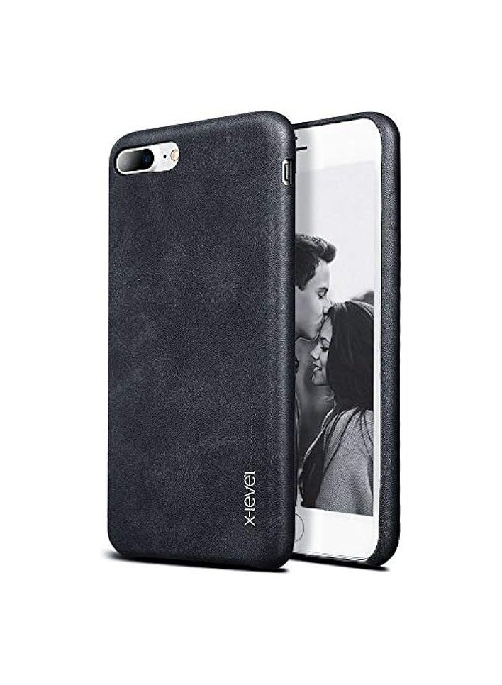 إكس ليفيل حافظة سيليكون ناعمة مصنوعة من الجلد من سلسلة Vintage لهاتف iPhone 7 Plus / 8 - Image 1