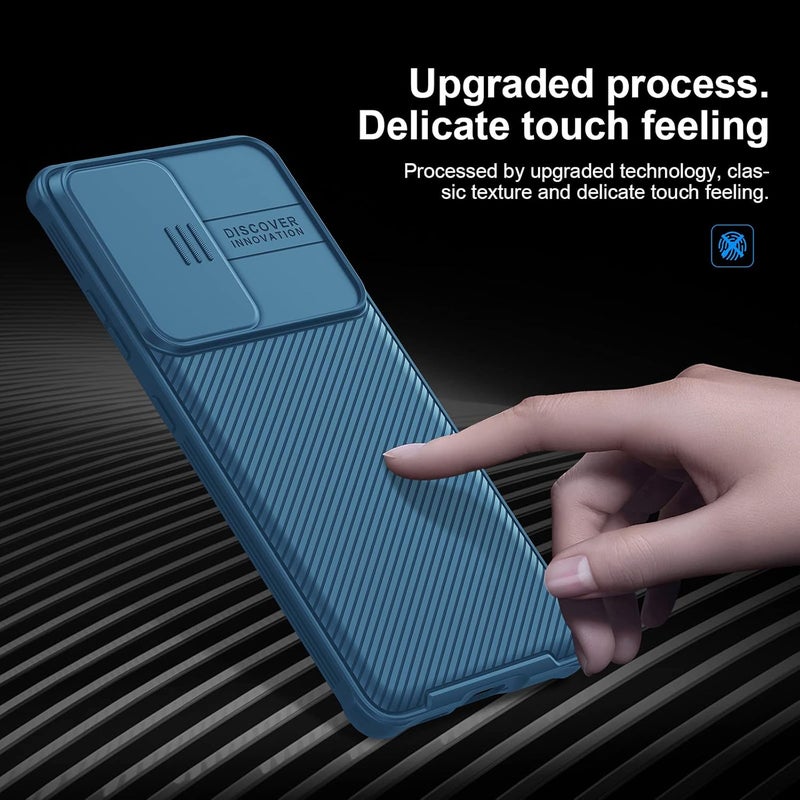 Nillkin Galaxy S21 Ultra Case Camshield Case With Slide Camera Cover, Slim Protective Case For Samsung Galaxy S21 Ultra 6.8 Inch, Blue - Image 4