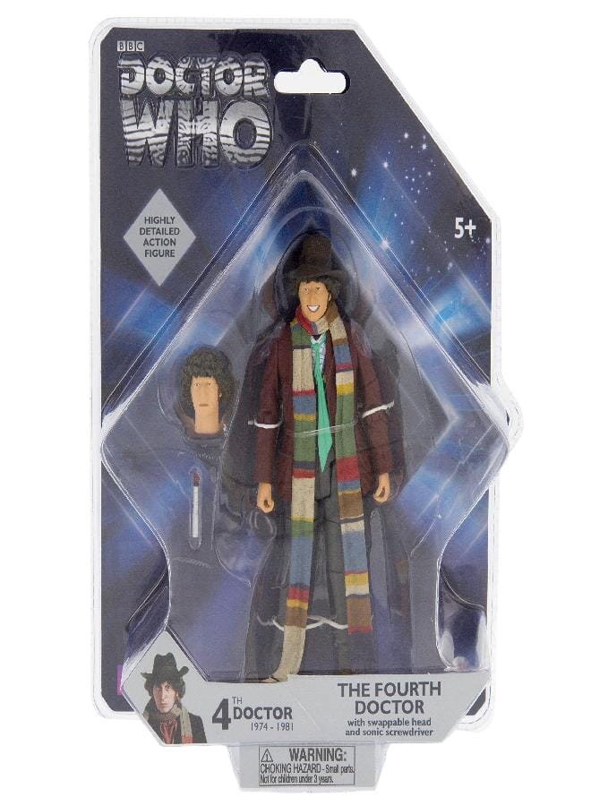 Doctor Who 4th Doctor - Tom Baker Fourth Doctor Action Figure - 5" - Image 1