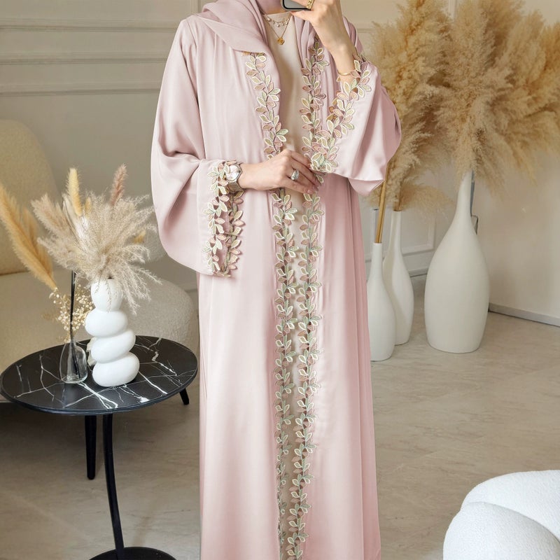 Elegant Embroidered Long Dress - Image 3