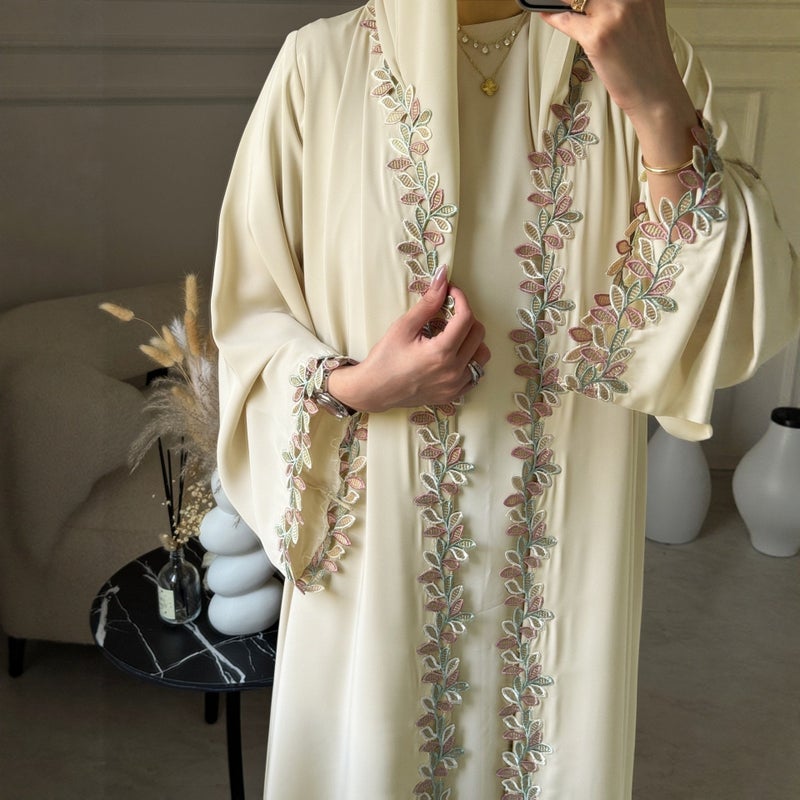 Elegant Embroidered Long Dress - Image 2