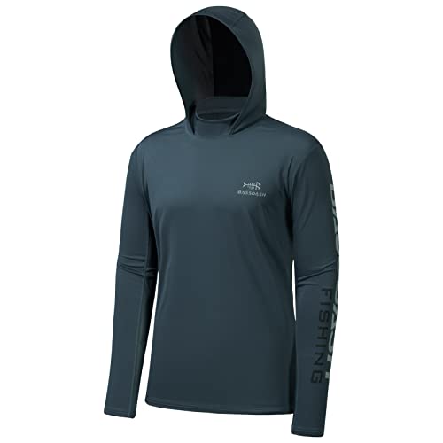 BASSDASH UPF 50 Mens UV Sun Protection Long Sleeve Performance Fishing Hoodie Hooded Shirts - Image 1