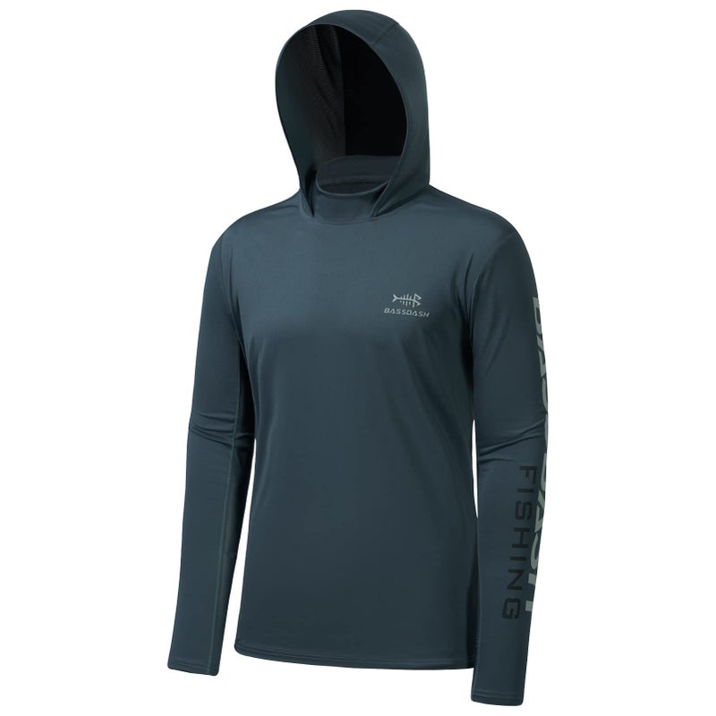 BASSDASH UPF 50 Mens UV Sun Protection Long Sleeve Performance Fishing Hoodie Hooded Shirts - Image 2