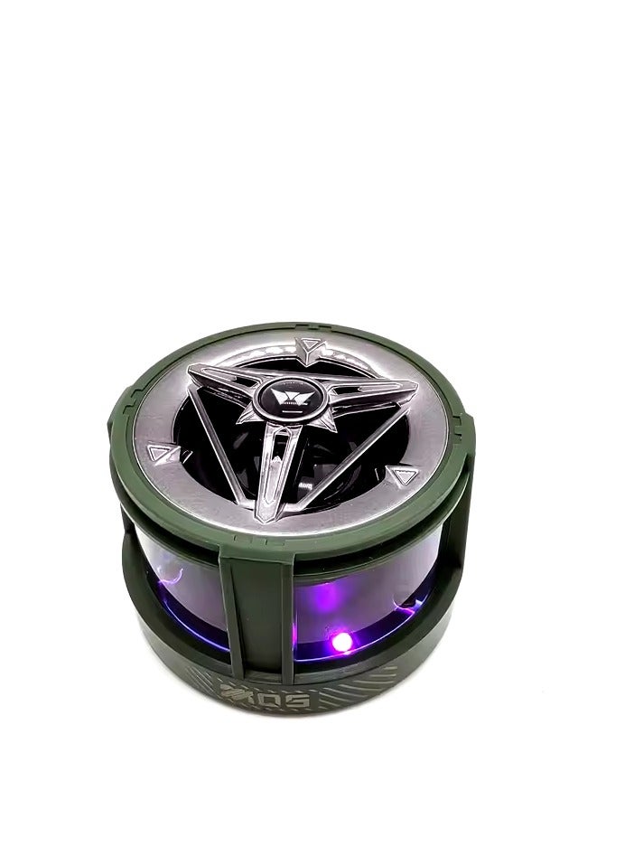 Portable Mini Wireless Bluetooth Speakers Metal Light RGB Light High Quality Stereo Subwoofer Home Speakers Green - Image 1
