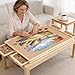 BuilderButler 2000 Pieces Rotating Puzzle Board with 4 Drawers4016x285 Portable Wooden Jigsaw Puzzle Table with Lazy Susan Spinning Cover for Adults - Image 4