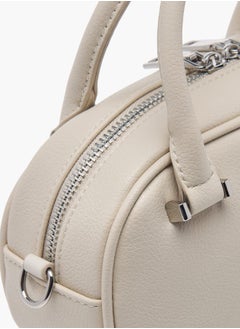 MISSY Women Textured Tote Bag with Zip Closure and Adjustable Strap  - Image 5