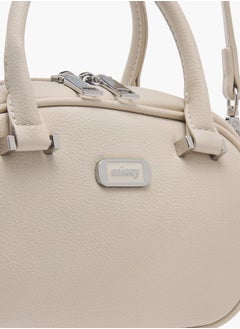 MISSY Women Textured Tote Bag with Zip Closure and Adjustable Strap  - Image 4
