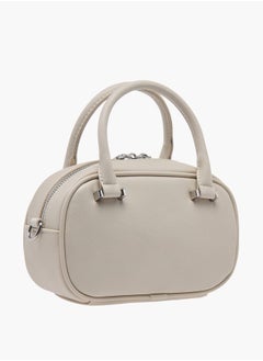 MISSY Women Textured Tote Bag with Zip Closure and Adjustable Strap  - Image 3