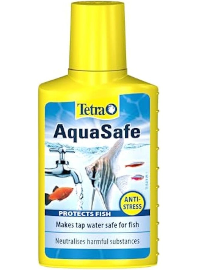 Tetra تيترا أكوا سيف لتحويل مياه الصنبور إلى مياه آمنة وصحية للأسماك والنباتات، 100 مل - Image 1