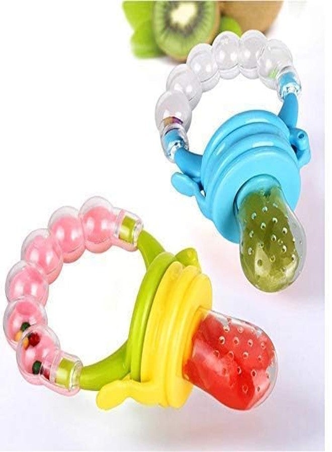 FIRAGE Baby Food Feeder Set for 6-12 Months - Fruit Pacifier, Food Nibbler & Teething Toy - BPA-Free, Safe Self-Feeding Training Feeder for Fruits & Purees (2) - Image 2