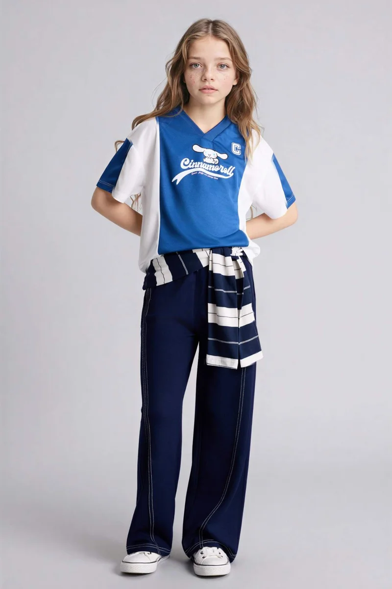 ديفاكتو Oversize Printed Short Sleeve T-Shirt