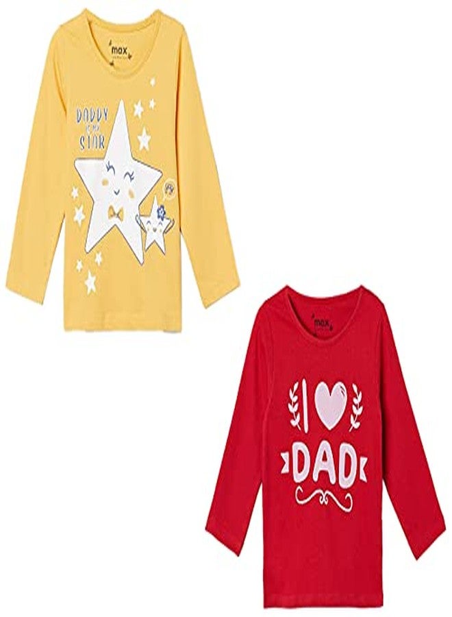 Max Baby-Girl's Regular T-Shirt (W21ABTSMU05MULTI_Multi' 12-18M) - Image 1