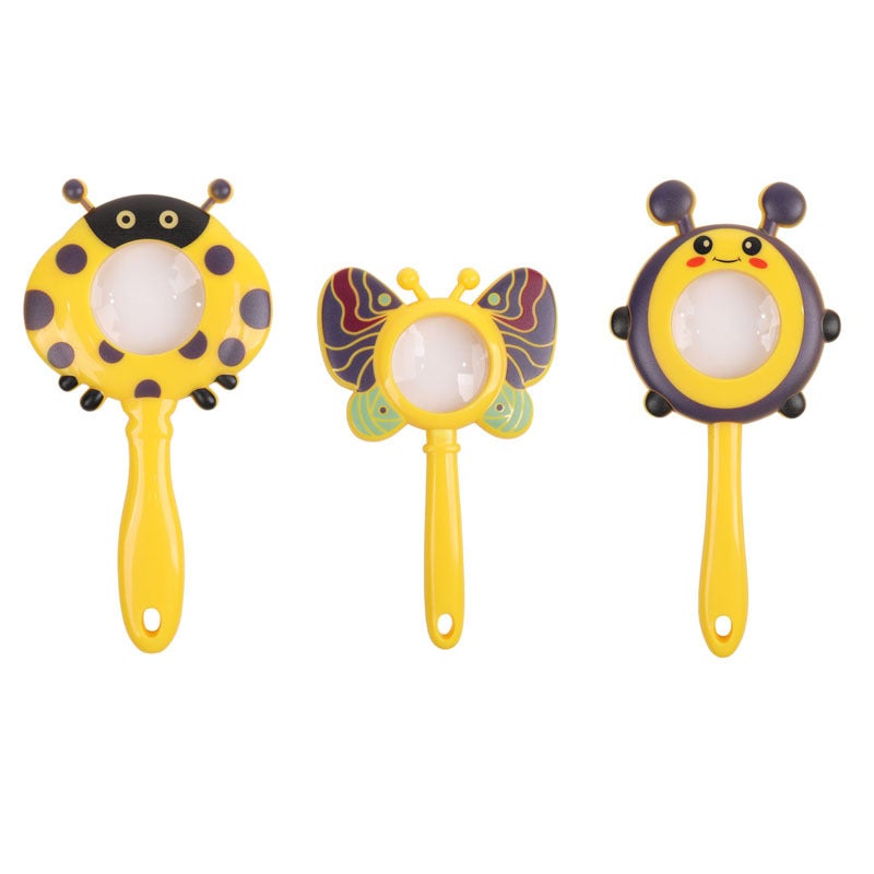 OBEST Butterfly Ladybug Firefly Set - Cute Magnifying Glass Toy for Kids - Image 1