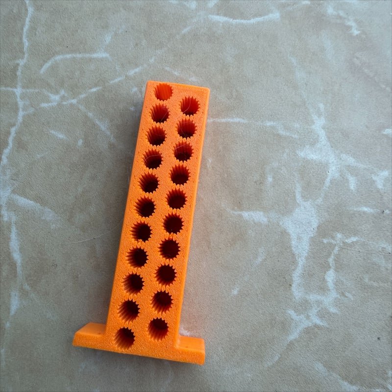 Orange 3D Printed Metric Scribing Gauge 10 105mm Suitable For Round And Hexagonal Pencils Ideal For Consistent Height Marking On Wood Or Other DIY Materials In The Workshop - Image 5