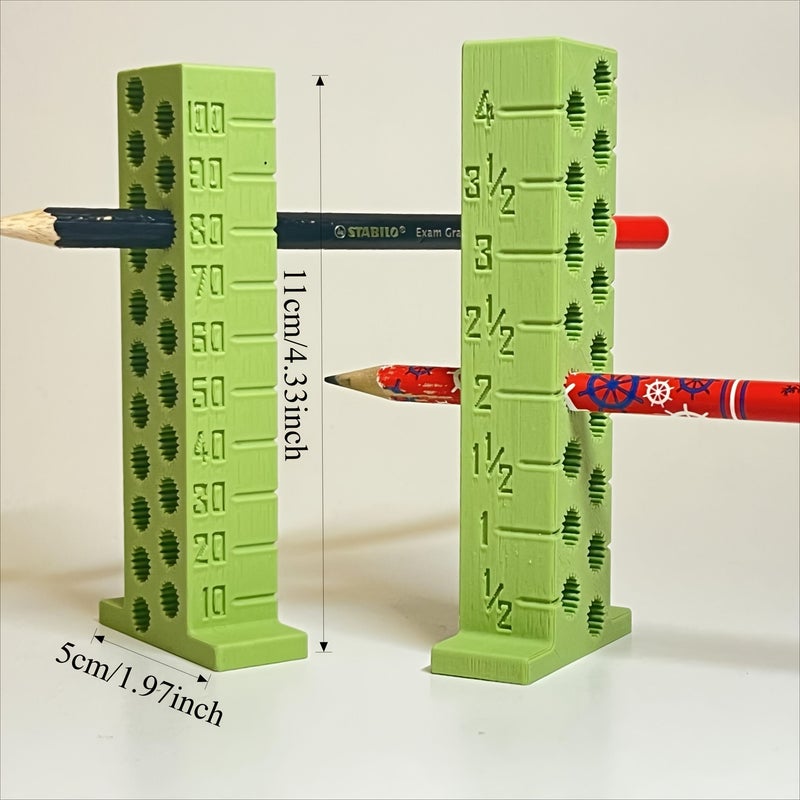 Orange 3D Printed Metric Scribing Gauge 10 105mm Suitable For Round And Hexagonal Pencils Ideal For Consistent Height Marking On Wood Or Other DIY Materials In The Workshop - Image 4