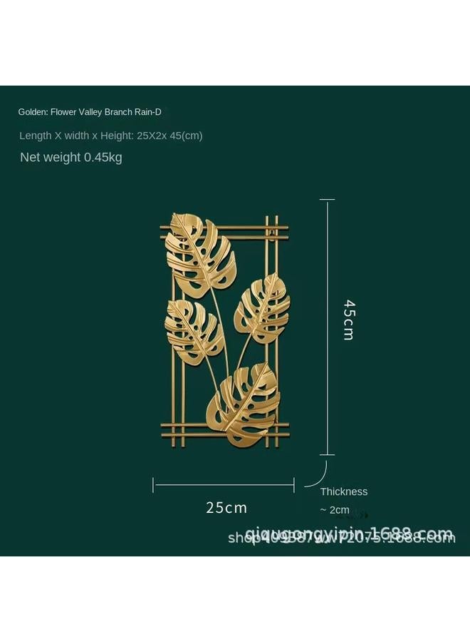 Bluejw Iron Plant Leaf Wall Decoration TV Background Wall Porch Decoration - Image 1