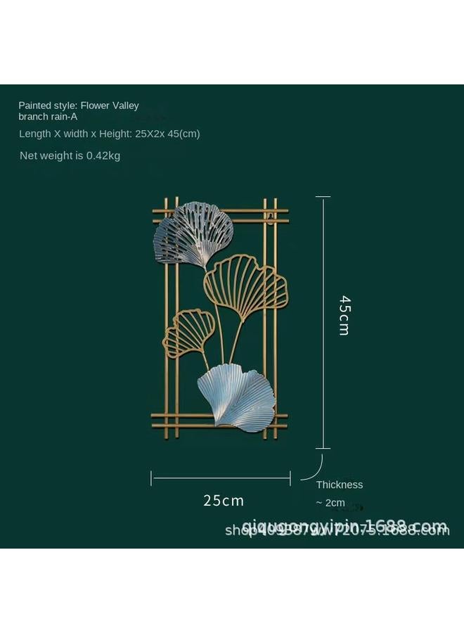 Bluejw Iron Plant Leaf Wall Decoration TV Background Wall Porch Decoration - Image 2