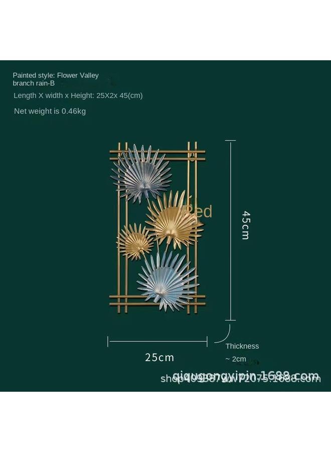 Bluejw Iron Plant Leaf Wall Decoration TV Background Wall Porch Decoration - Image 3