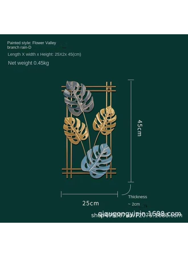 Bluejw Iron Plant Leaf Wall Decoration TV Background Wall Porch Decoration - Image 4