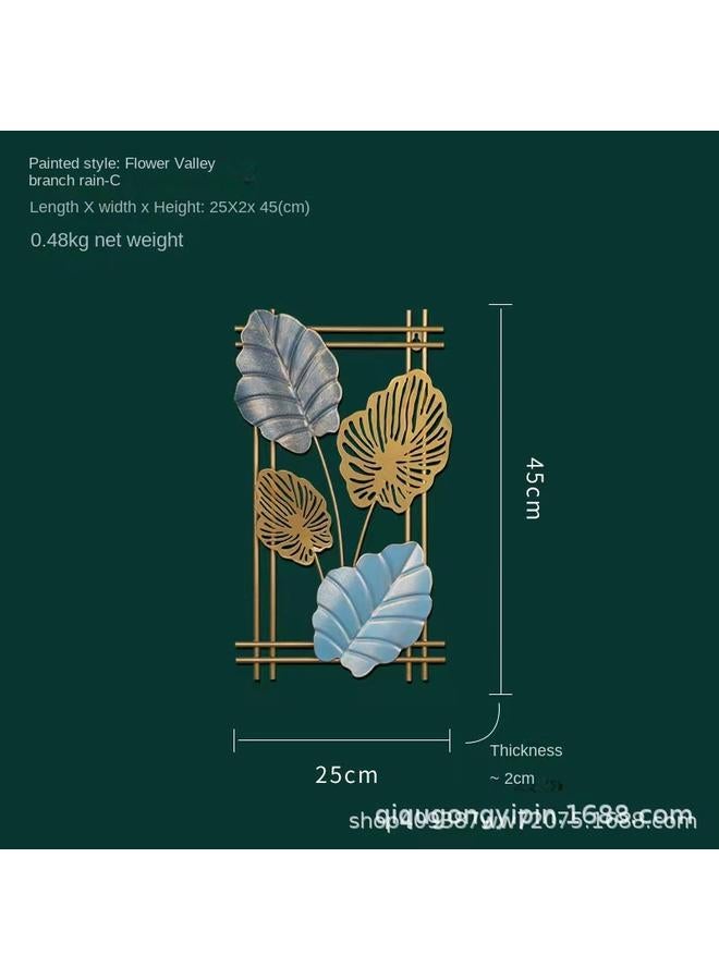 Bluejw Iron Plant Leaf Wall Decoration TV Background Wall Porch Decoration - Image 5