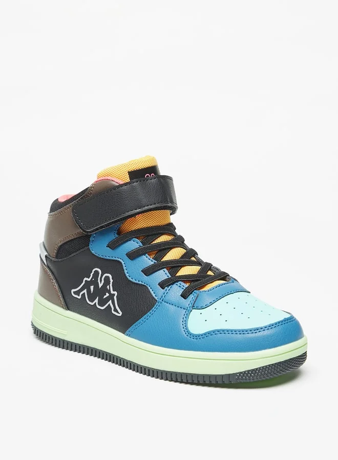 Kappa Boys Colourblocked Shoes With Hook And Loop Closure