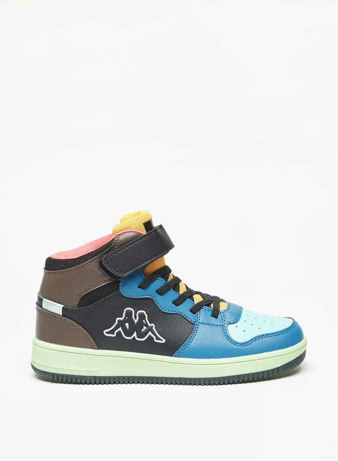 Kappa Boys Colourblocked Shoes With Hook And Loop Closure