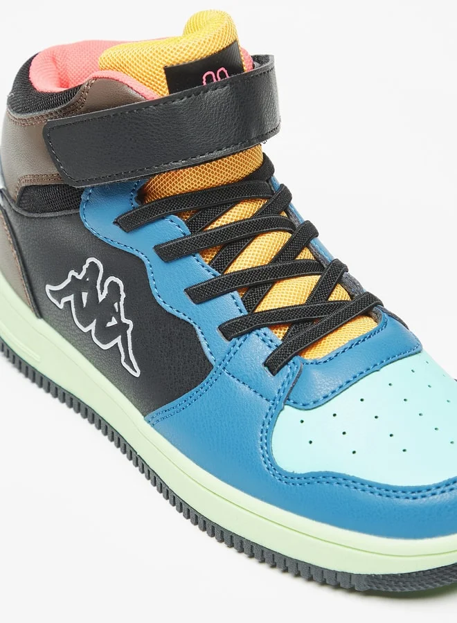 Kappa Boys Colourblocked Shoes With Hook And Loop Closure