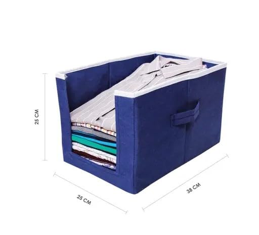Special One Creation Shirt Stacker Storage Organizer Garments Cover Set of 4 Blue  - Image 2