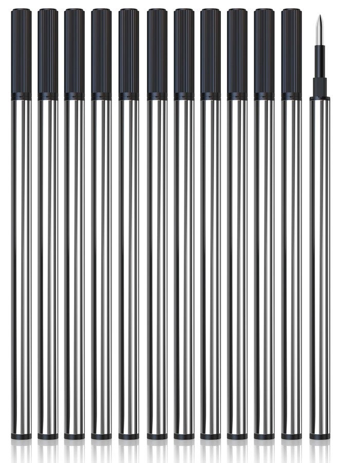 WANFRES Gel Ink Rollerball Pen Refills - Amazing Luxury Ballpoint Pen Refills 0.5mm, Black 12-Pack.Compatible with Scriveiner/BEILUNER/WEMATE/Pilot G2/YIVONKA Luxury Pen and Fancy Pen/Executive pens - Image 1