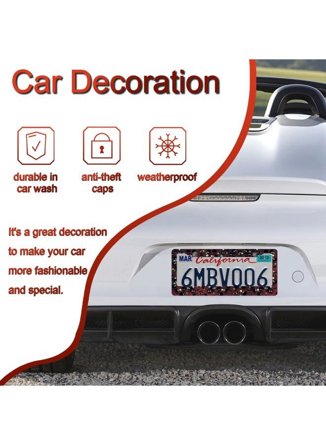 DGDRHZ Anime License Plate Frames，Anime Car Accessories for Women and Men ，Cute Soot Sprites License Plate Holder，Aluminum License Plate Frame Fits Standard US Vehicles Size 12.2 x 6 Inch (Black 01-2pcs) - Image 5