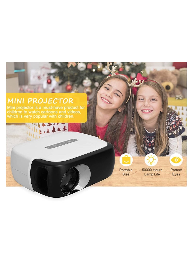 M MIAOAN 860 Micro Projector Home Portable Projector Black - Image 2