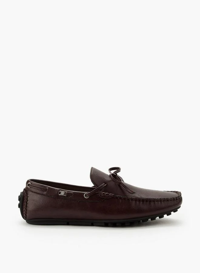 Renzo Ruganni BURGUNDY Men Bow Trim Slip-On Loafers for Men | Best Price UAE