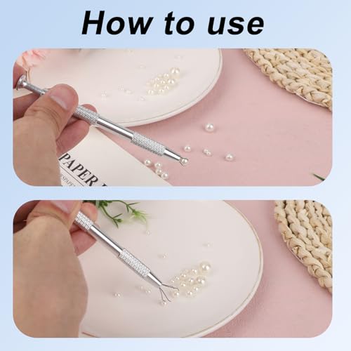 Gosknor 4pcs Cake Decorating Tools Set, Stainless Steel Sprinkle Pen Pearl Grabber & Tweezers with Shovel Head Professional Sprinkles Spoon Dragee Tools for Baking Cookies Cupcake Decoration - Image 5
