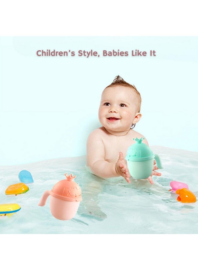 OLWICK® Baby Shower Cap Shield and Cup Set, Visor Hat for Eye and Ear Protection for 0-12 Years Old Children, Cute Crown Shape Makes the Baby Bath More Fun, Pack Of 2, Yellow - Image 2