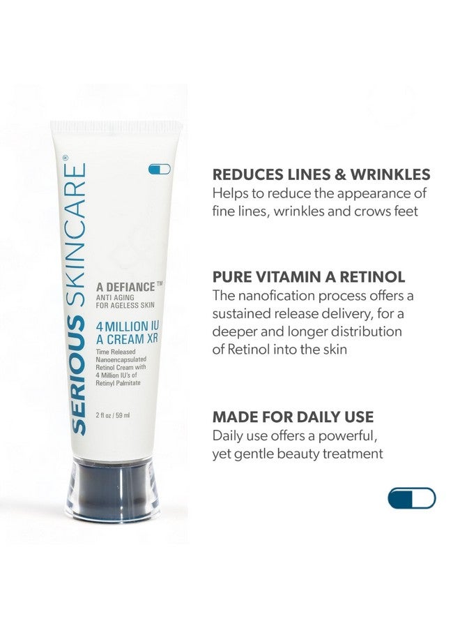 Serious Skincare Retinol Facial Care DUO - A Force XR Serum Concentrate & A Cream XR Moisture Cream for Face - With Vitamin C - Anti-Aging for Lines, Wrinkles - Resurfaces and Hydrates Skin - Image 3