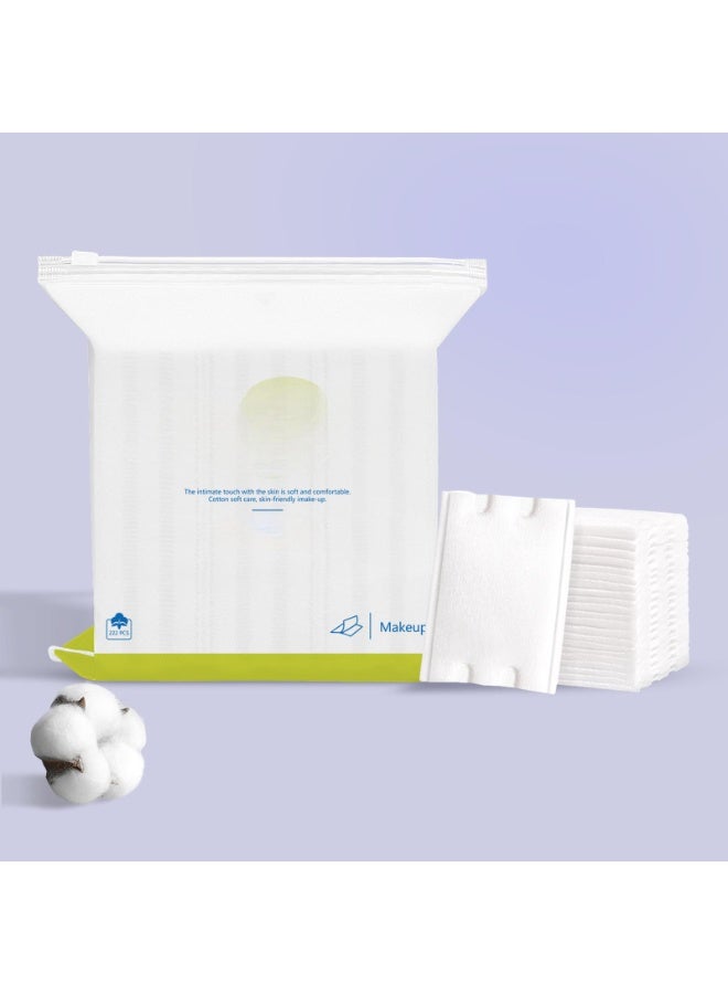 EFUMKE Thickened and enlarged cotton pads, thick cotton makeup towels, makeup remover pads, thick bagged disposable cotton pads for hospital use (5*6cm 222 pieces) - Image 1