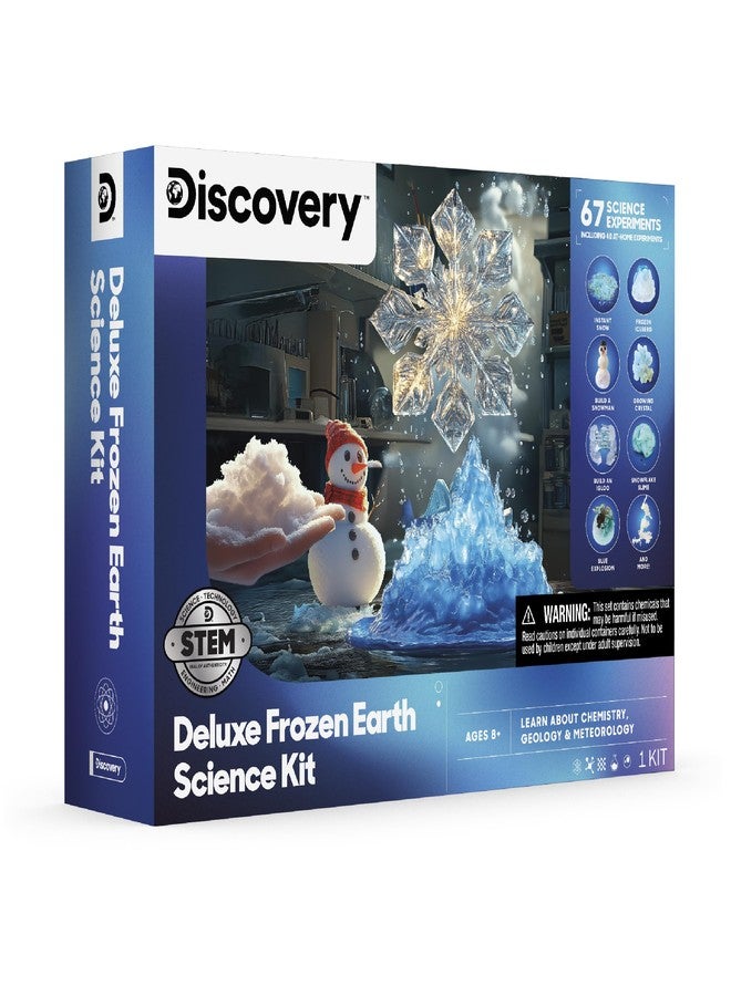 Discovery Kids Discovery™ Frozen Earth Science Kit - 67 Experiments STEM Chemistry Lab for Kids| Grow Crystals, Make Snow & Slime, Ice Explosions & More| Educational Learning Activity Toy| DIY STEM Set Gift| Ages 8+ - Image 1