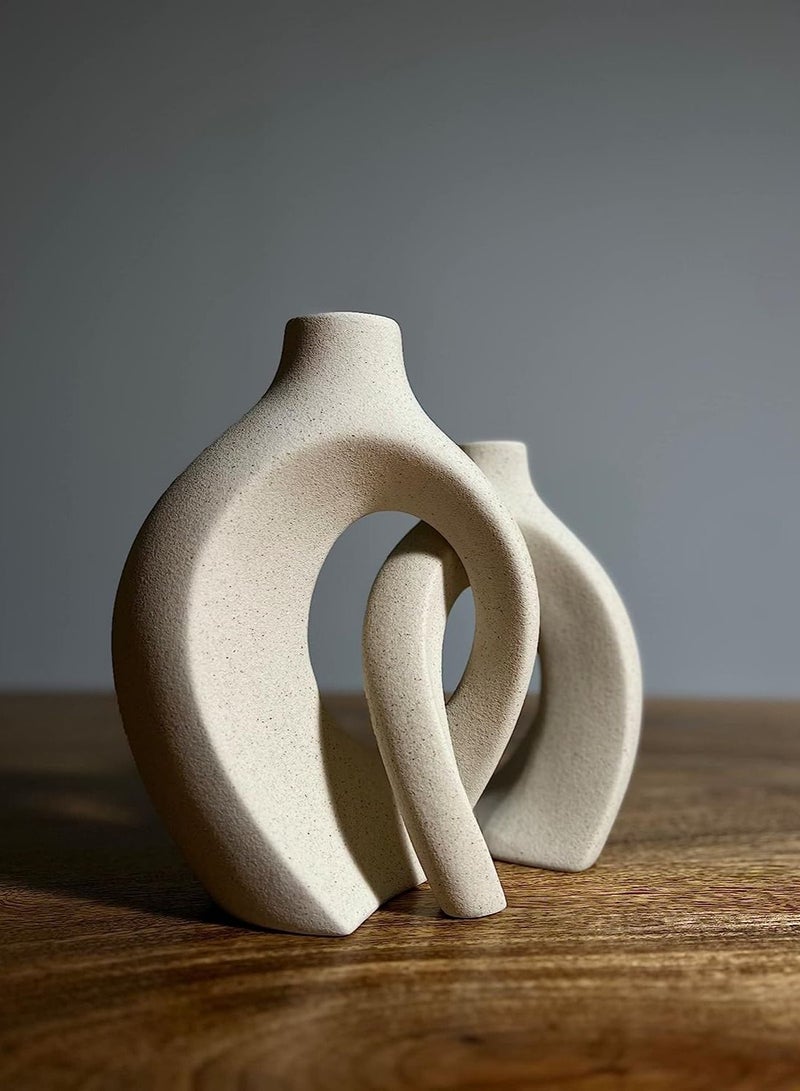 Two Legged Elegant Vase for Home Decoration (Set of 2 Vases)  - Image 2