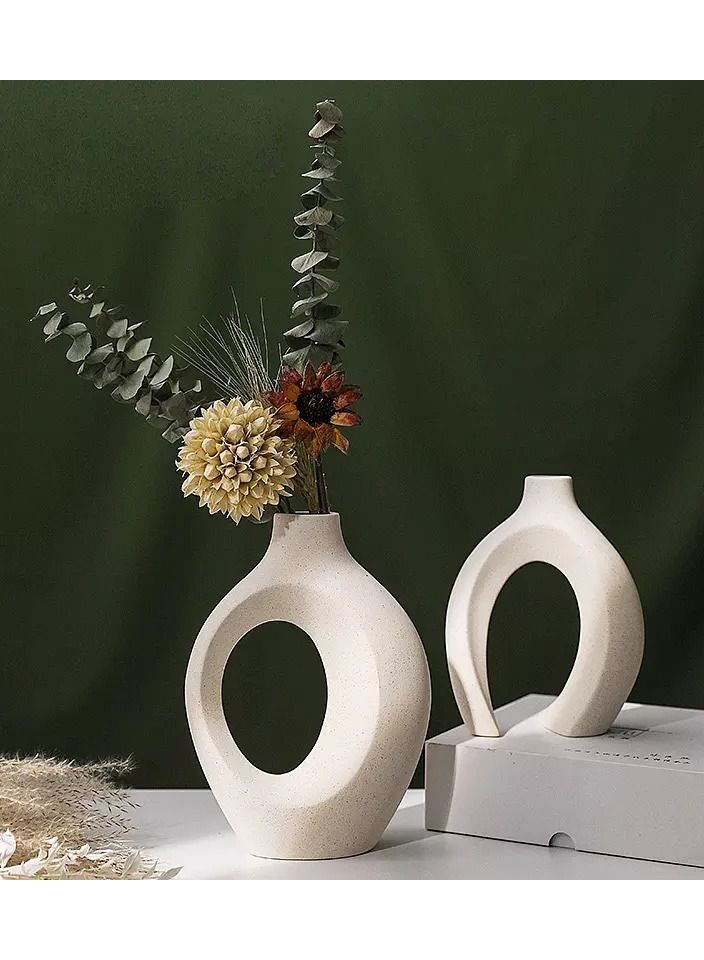 Two Legged Elegant Vase for Home Decoration (Set of 2 Vases)  - Image 5
