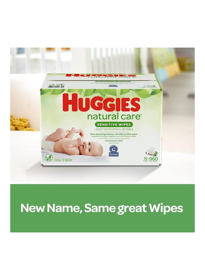 HUGGIES Bundle 12 Pack Of Natural Care Unscented Baby Travel Wipes 16Ct Each - Image 3