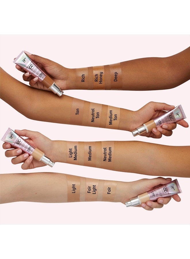 it Your Skin But Better CC+ Cream Illumination, Light (W) - Color Correcting Cream, Full-Coverage Foundation, Hydrating Serum u0026 SPF 50+ Sunscreen - Radiant Finish - 1.08 fl oz - Image 4