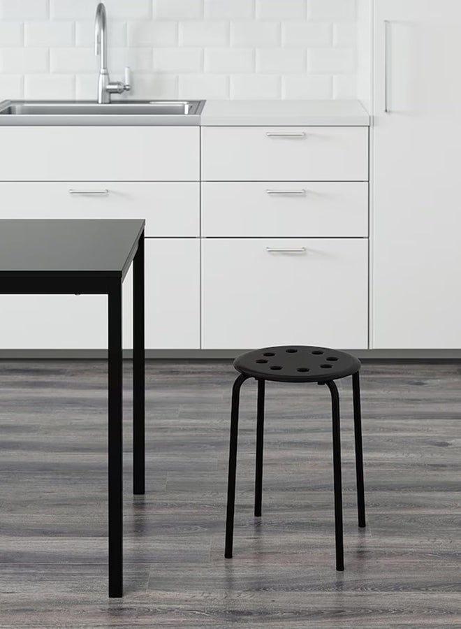 SKY-TOUCH 1pcs Stackable Marius Stool, Durable Plastic & Steel, Lightweight, Space-Saving, Anti-Slip Legs, Holds Up to 80kg, Ideal for Indoor/Outdoor Use–Home,Office,Bar,School,Lab - Image 3