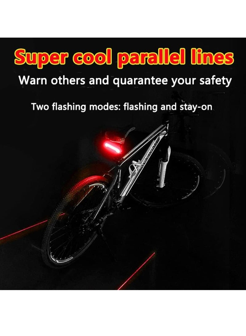 ميلان MEILAN X5 Smart Bike Tail Light Wireless Turn Signals Automatic Brake Light Ground Warning Line Remote Control USB Rechargeable Waterproof Safety Warning Rear Back Cycling - Image 4