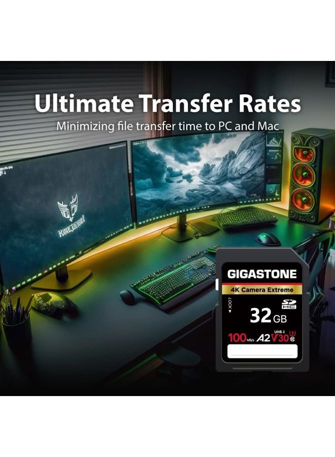 Gigastone [5-Yrs Free Data Recovery] GIGASTONE 32GB SD Card, 4K Camera Extreme, A2 V30 SDHC Memory Card 4K Full HD Video Compatible with Canon Nikon Sony Digital Camera, SPYPOINT TACTACAM WOSPORTS Trail Camera - Image 5