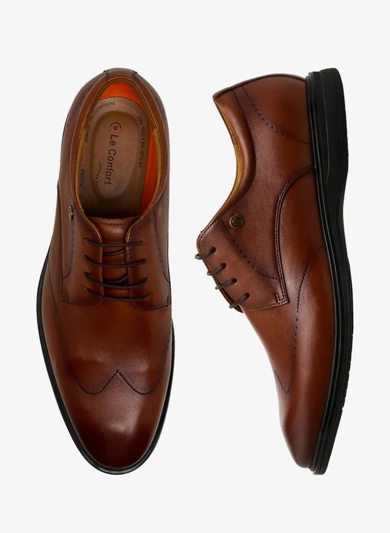 Le Confort Men Lace-Up Leather Derby Shoes